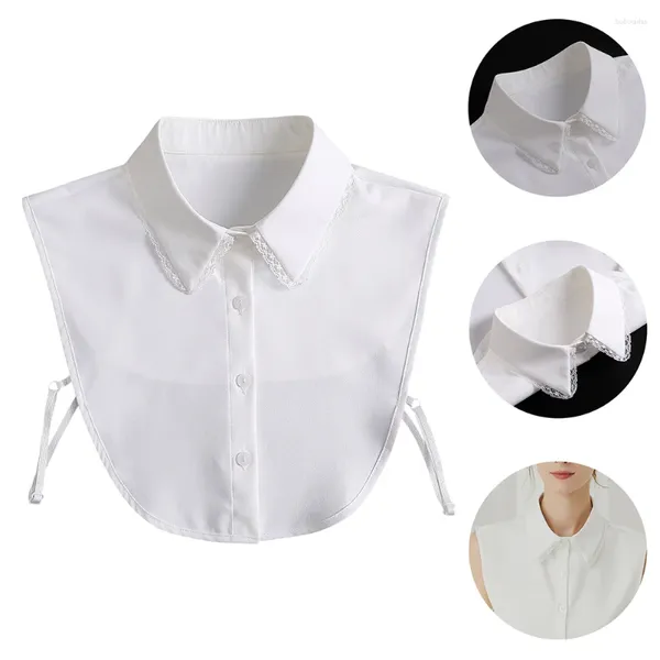 Relógios de mesa 1 pc falso chiffon camisa colar multi-uso acessório de roupa falsa