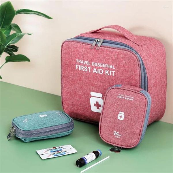 Borse per cosmetici Borsa per kit di emergenza portatile di grande capacità Borsa per organizzatori di stoccaggio Custodia per trucco 2