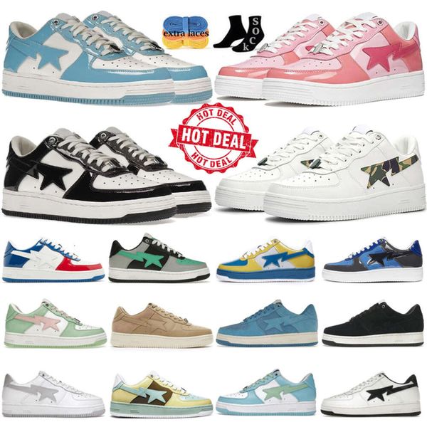 Scarpe firmate scarpe casual da uomo donna Nero Bianco Baby Drak grigio Rosso marrone Blu Bianco Camo Blu Camoscio Pastello Rosa Pastello Blu scarpe da ginnastica da esterno per uomo