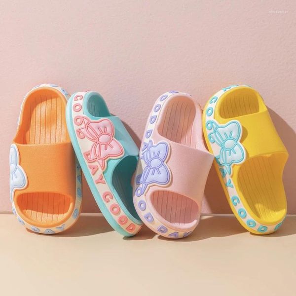 Chinelos primavera bonito dos desenhos animados respirável eva sapatos femininos crianças meninos meninas banheiro verão sandálias ao ar livre crianças chinelo