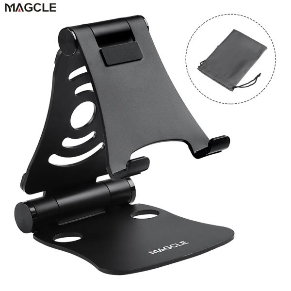 Supporti Magcle Supporto universale pieghevole in metallo Suporte Stander per Apple Ipad Xiaomi Samsung Cellulare Tablet Supporto da tavolo flessibile