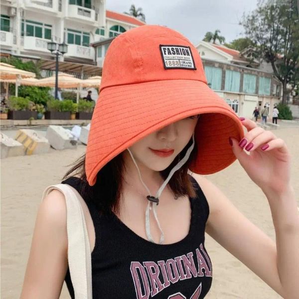 Cappellini da ciclismo Visiera Cappello da donna Protezione solare alla moda Cappellini da spiaggia UV Traspirante Viaggio estivo a tesa larga