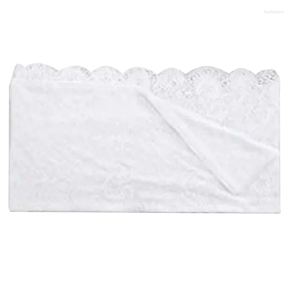 Toalha de mesa sv-branco renda retangular toalha de mesa bordado rústico jantar retro rattan flor decoração casamento