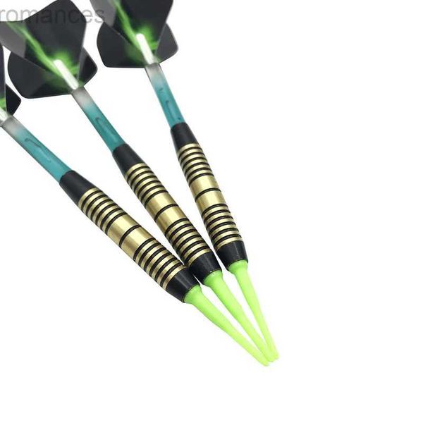 Darts Soft Tip Darts 3 Teile/satz Hochwertige Elektronische Dart Standard Sport Waren Spiele Kupfer Dart Barrel Wellen Aurora Flüge 24327