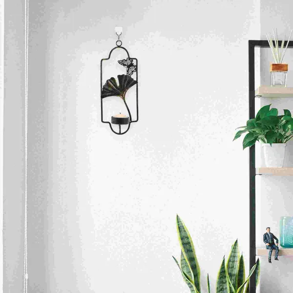 Mum Tutucular Duvar Asma Tutucu Ev Accents Decor Sconce Metal Şamdan Stand El Sanatları