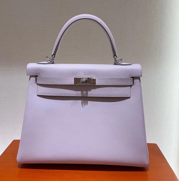 Borsa designer di marchi da 28 cm Donne Women Fashion Handbag completamente fatta a mano Swift Pieci di piena split Colors Prezzo all'ingrosso