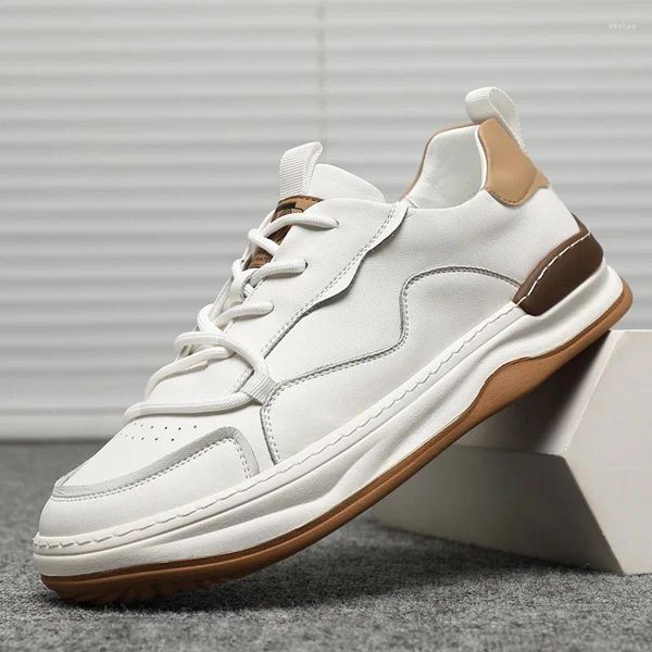 Lässige Schuhe, handgefertigt, maßgeschneidert, echtes Rindsleder, Herren-Schnürsneaker, bequem, atmungsaktiv, Luxus-Designer