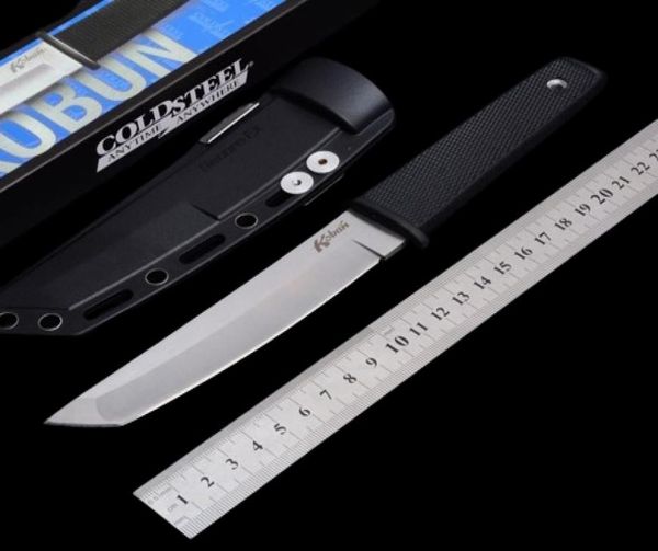 Холодная сталь 17T KOBUN Нож с фиксированным лезвием Tanto Point 58HRC Открытый кемпинг Охота Карманные утилиты для выживания edc Инструменты с оболочкой из АБС-пластика3318403