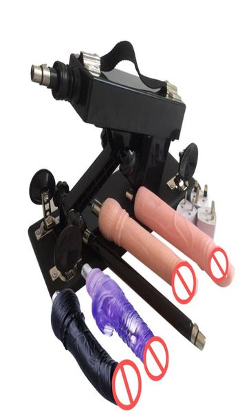 Macchina del sesso per masturbatore retrattile da 6 cm con quattro vibratori stimolanti Fai l'amore con robot Macchine del sesso Giochi di sesso per coppie3996793