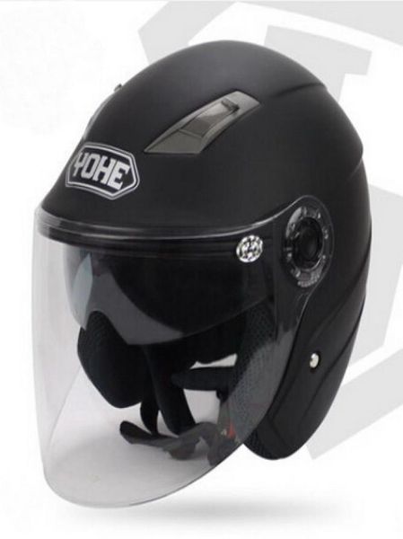 Yohe lente dupla inverno meia face capacete da motocicleta eterno capacete da bicicleta elétrica capacete de moto yh837a tamanho m l xl xxl 7 cores2338205