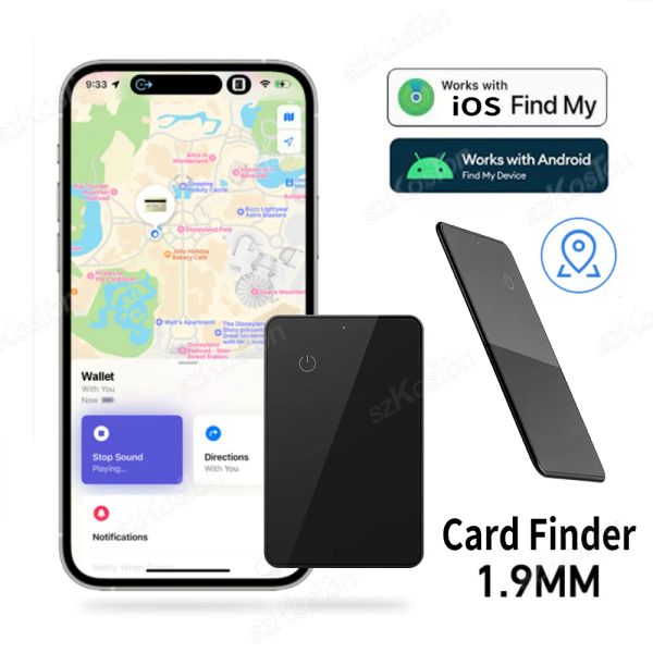 Tracker Smart GPS Card Finder Funktioniert mit Find My App Wallet Tracker NFC-Funktion Tag Tracker Locator Finder für IOS Iphone iPad Android