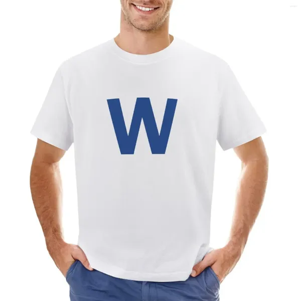 Polos masculinos The W T-Shirt de manga curta Tee Plain Cute Tops Blanks Camisetas masculinas