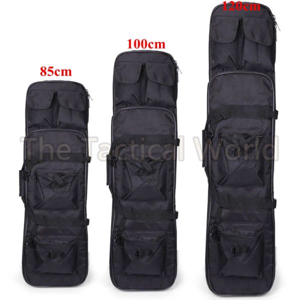 Bolsas de 85cm 100cm 120cm Tactical pesado airsoft Gun Bag Carbine Rifle Case Straia Proteção de Arma