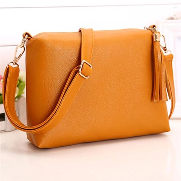 Umhängetaschen Mode Weibliche Tasche Koreanische Quaste Kleine Handtasche Pu Casual Diagonal Messenger Umhängetasche