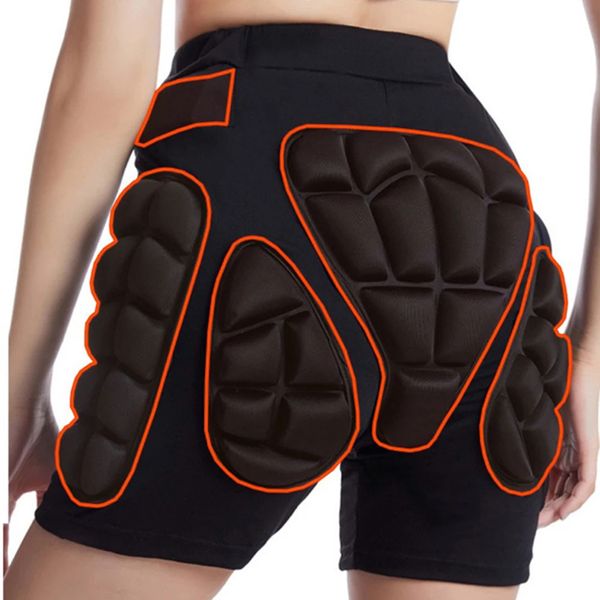 3D Mulheres Homens Patinação Shorts Inverno Snowboard Esportes Hip Butt Corpo Proteção Engrenagem Esqui No Gelo Protetor Hip Pad Calças 240315