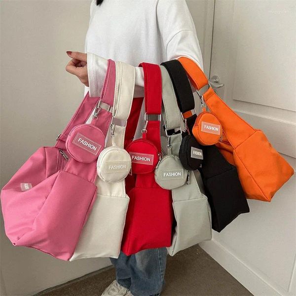 Borse da sera Borsa Oxford alla moda coreana con moneta per ragazze Borsa a tracolla da uomo con tracolla Ulzzang Messenger Studenti