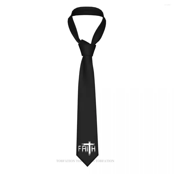 Галстуки-бабочки «Иисус Христос Путь», «Истина, жизнь, вера», классический мужской галстук из полиэстера с принтом, ширина 8 см, аксессуары для косплея для вечеринок