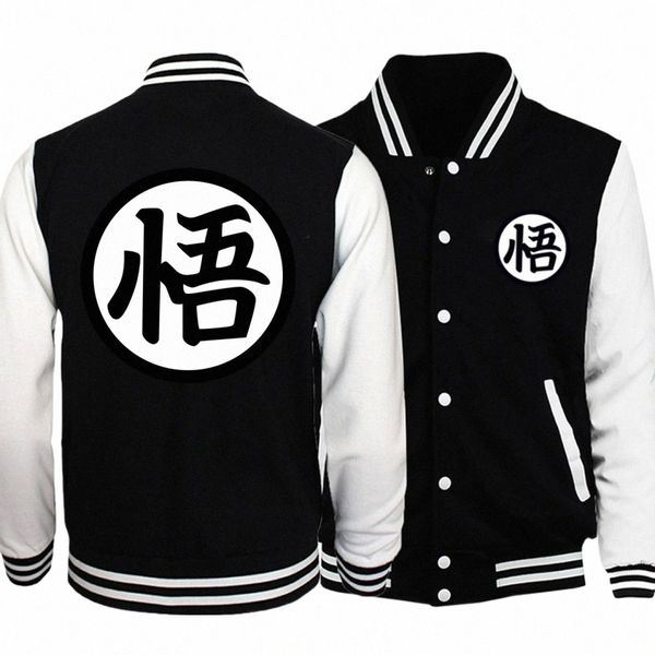 Giacca da baseball giapponese Cosplay Anime Cappotto College Felpa casual Giacca maschile Autunno Inverno Caldo pile Giacche oversize G66C #