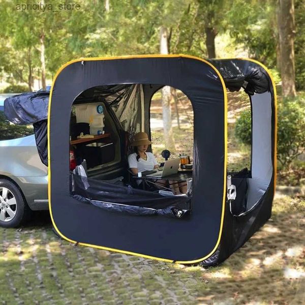 Tende e ripari Tenda posteriore estesa per auto, tenda pop-up automatica per 4-6 persone, campeggio esterno, zanzariera pieghevole da viaggio impermeabile, accessori24327