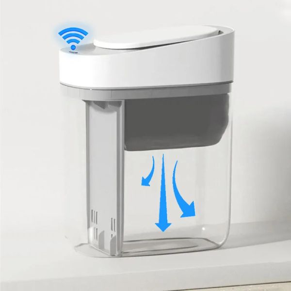 Borse 9/15L Smart Sensor Cestino Waterpoof Bagno Automatico Insaccamento Bidone della spazzatura Adsorbimento stretto Pattumiera Cestino Pattumiera