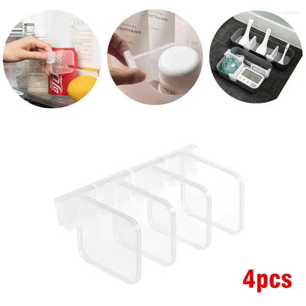 Armazenamento de cozinha 4 peças placa divisória de geladeira combinação gratuita separador de pressão prateleira divisor de classificação para gavetas armários