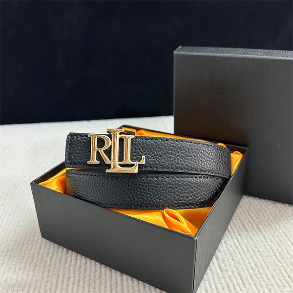 cinture per donna designer Rpl343 cinture stile retrò testa di lusso ampia cintura design della moda secchiello in lega di pelle di alta qualità