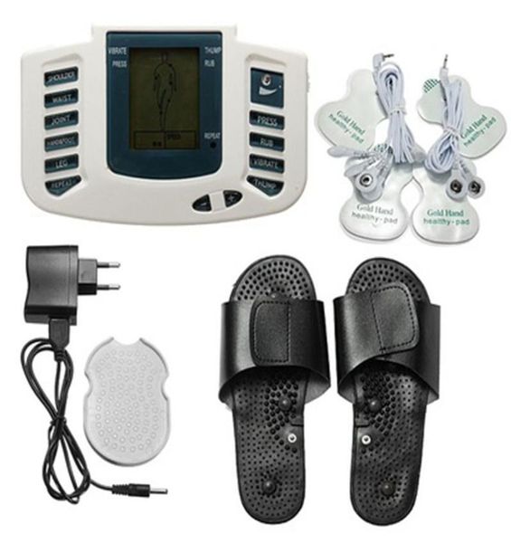 JR309 Stimolatore muscolare elettrico Massaggiatore relax per tutto il corpo Massaggiatore per terapia muscolare sanitaria Elettroimpulso TENS Massaggio con agopuntura9350081