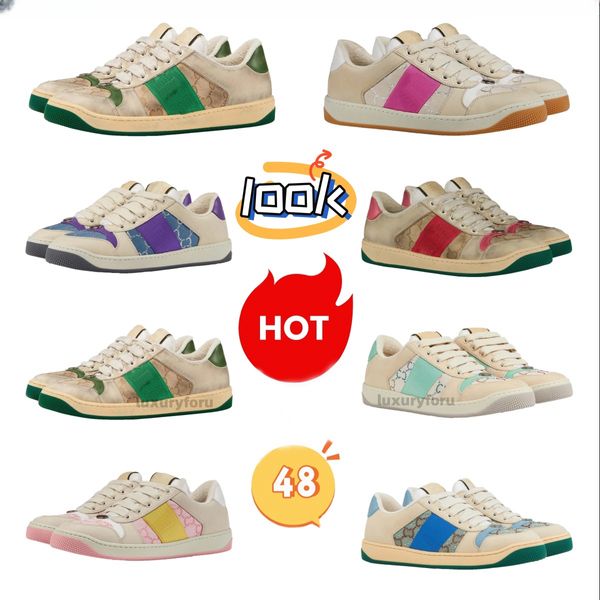 Designer Scarpe casual sporche da donna Screener Sneaker Sports Sports Spect Retro Red Stripe Donna Classica Sneaker Outdoor Taglia 36-44