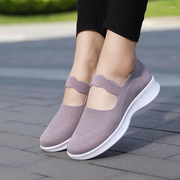 807 Sapatos femininos Mary Walking Jane Mesh Black Light Loafer Summer Sports Outdoor Flats confortáveis ​​Sneakers respiráveis ​​35-42 sandálias 5