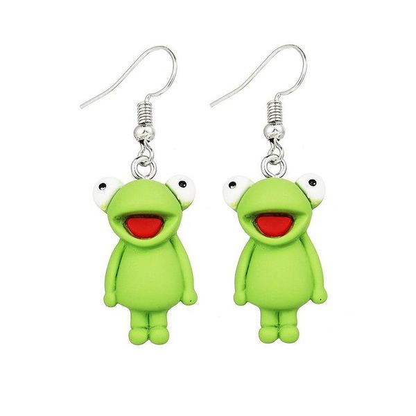 Charm Sommer süße süße Ente weiße Wolke Acryl Ohrringe Frosch zarte Wolken für Frauen Mädchen Ohrschmuck Großhandel Geschenke Drop Deli Dhyom