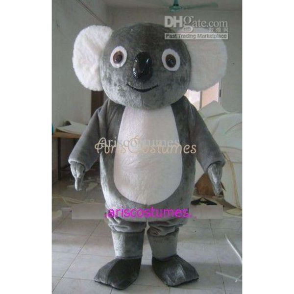 Trajes de mascote Halloween Natal Koala Bear Mascotte Cartoon Plush Fancy Dress Mascot Costume