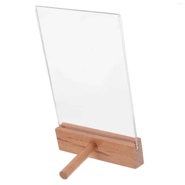 Porta segnaletica per piatti decorativi con base per display certificato, cornici per tavolo, rack in acrilico, supporto per biglietti, diploma per segnaletica