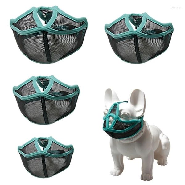 Abbigliamento per cani Maschera regolabile Maschera corteccia morso morso mesh Mumo che toeletta anti -stop accessori per masticare animali domestici per piccolo medium