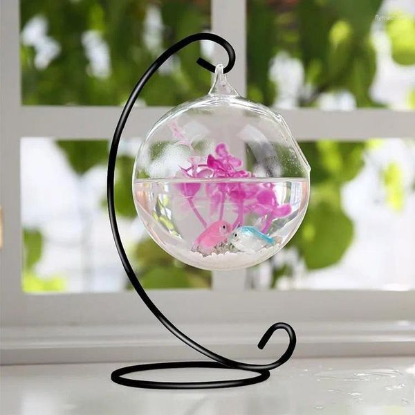 Party Dekoration 9 Zoll Höhe Ornament Display Stand Eisen Hängen Rack Halter Für Glaskugel Air Plant Terrarium Hochzeit Dekor