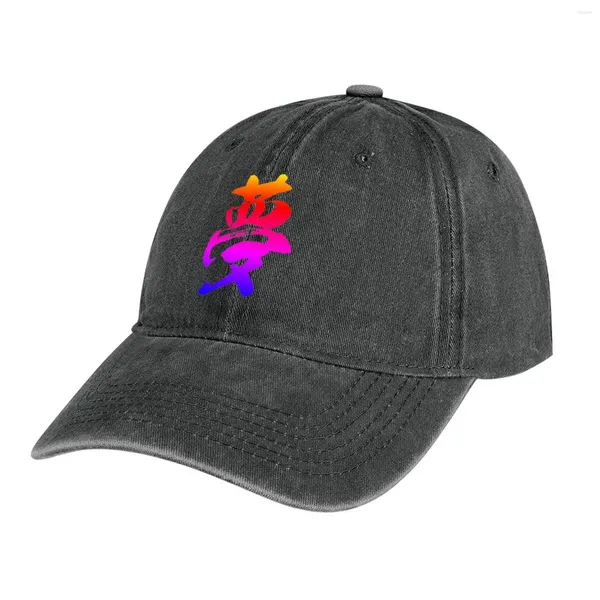 Berets Caligrafia Japonesa do Símbolo Kanji Sonho Chapéu de Cowboy Colorido Rave Beach Mens Tênis Feminino