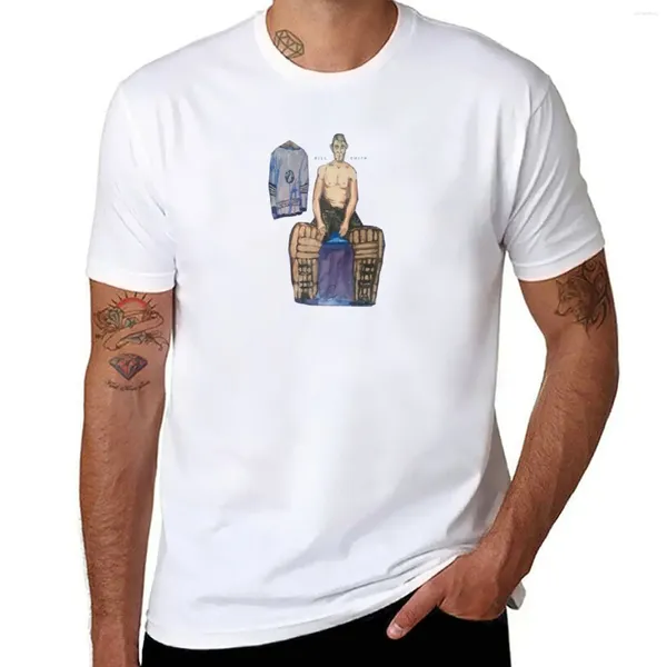 Erkek tank üstleri Bill Smith T-Shirt Yaz Top Boşluklar Düz Siyah Tişörtler Erkekler