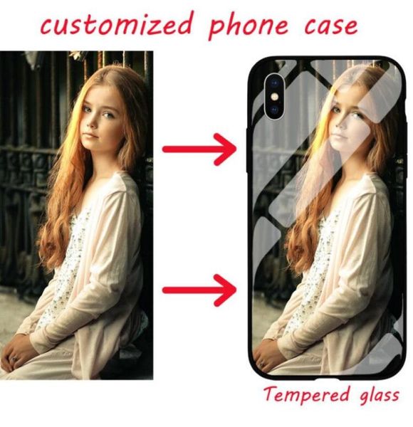 TPUTempered Glass Custom DIY yourself po Handyhüllen für Apple iPhone 13 12 Mini 11 13pro max 6 6s 7 8 plus X XR XSmax SE2 sam4367528