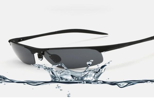 Óculos de sol esportivos polarizados de alumínio da moda totalmente nova para motorista de motociclista policial óculos de tiro legais para homens e mulheres 814062821