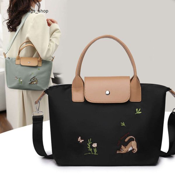 Designer-Tasche der Marke Diagonal, modisches und vielseitiges Nylon für Damen, neue trendige Umhängetasche mit großer Kapazität und einer Schulter