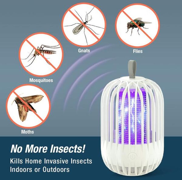 Elektrische Schock Moskito Mörder Lampe USB Fliegenfalle Zapper Insekten Mörder Repellent Anti Moskito Falle Für Schlafzimmer Im Freien