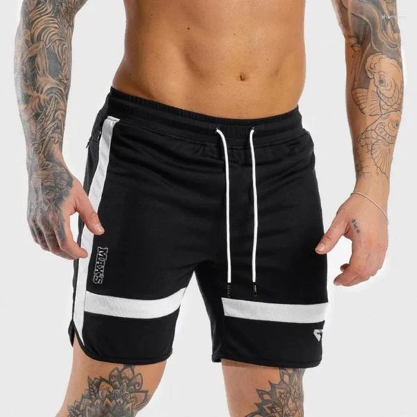 Shorts de corrida 2024 fitness sweatpants homem verão ginásios treino masculino malha respirável secagem rápida jogger praia esportes calças curtas