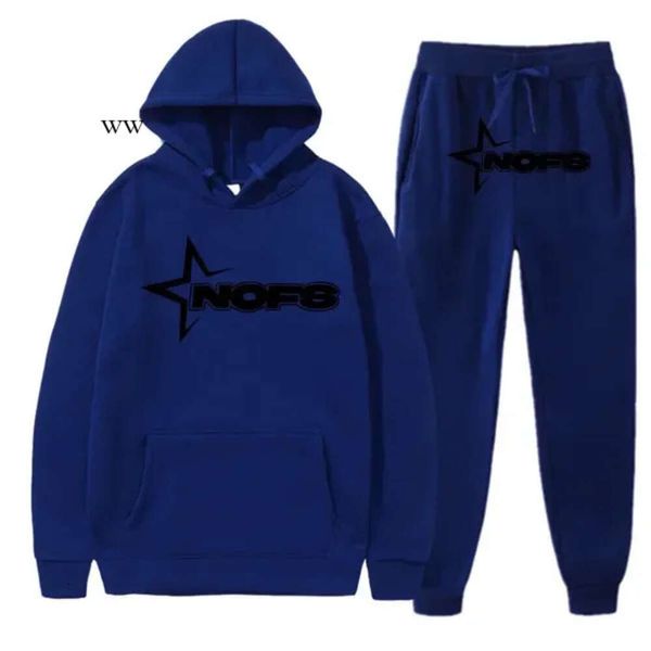 Tute da uomo Nofs Felpa con cappuccio Y2k Tuta da uomo Set Felpe con cappuccio invernali Pantaloni 2 pezzi Corsa Autunno Felpa Sport Jogging Pantaloni sportivi Tuta 9479