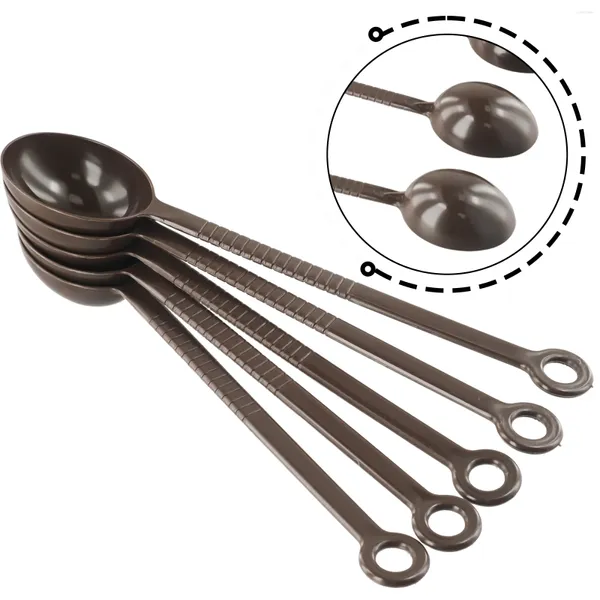 Misurini per caffè 5 pezzi Set di stoviglie in oro Misurino per frutta in polvere/Misurino per caffè espresso 10g Stoviglie in plastica Posate Lavastoviglie