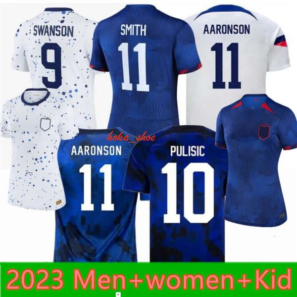 2024 EUA Mulheres Homens Crianças Equipe Futebol Jersey Pulisic Mckennie Reyna Aaronson Weah Musah Morris Ferreira Dest Moore Wright Yedlin Rodman Lavelle Camisa de Futebol