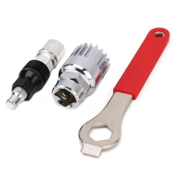 Miniaturas ferramentas de reparo de mountain bike extrator de eixo médio ferramenta de desmontagem chave de cinto conjunto de ferramentas de reparo de bicicleta