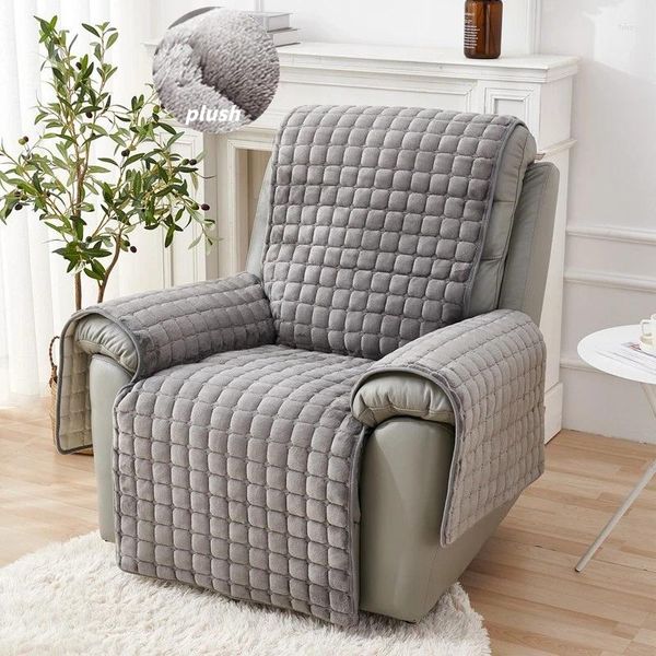 Sandalye kapakları 1/2/3 Seater Peluş Recliner Kanepe Kapağı Yumuşak Slip Slip Rahatlamalı Tembel Boy Slipcovers Pazen Koltuk Koruyucu Kılıf Kılıfı Ev Dekor