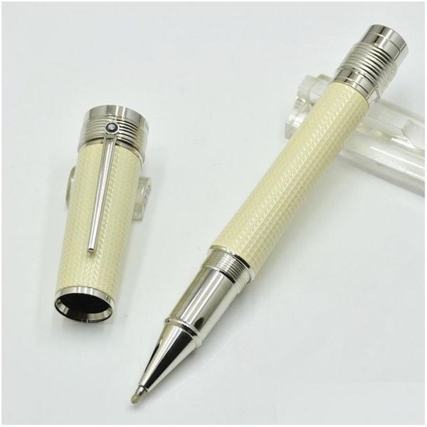 Beyaz Kalem Toptan Yüksek Kalite Sınırlı Gandhi Edition Çeşme Kalemi / Roller Top İş Ofisi Kırtasiye Moda Moda Yazma Dh4o0