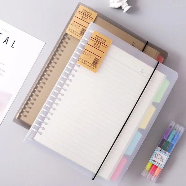 Caderno de folhas soltas A5 Anel Binder Dairy Paper Reabil