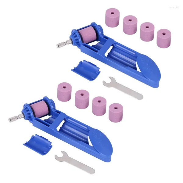 Mola portatile in corindone per affilare le punte da trapano da 2-12,5 mm, resistente allo strumento smerigliatrice per lucidatura