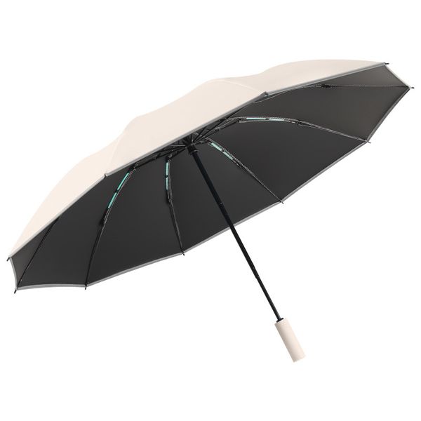 Novo guarda-chuva reflexivo de dez ossos automático grande guarda-chuva dobrável carro guarda-chuva reverso personalidade guarda-chuva automático